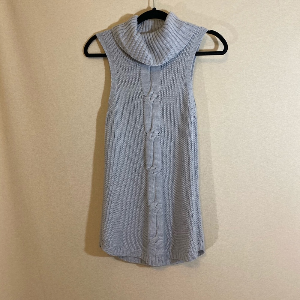 Sleeveless Cowl Neck Sweater Top